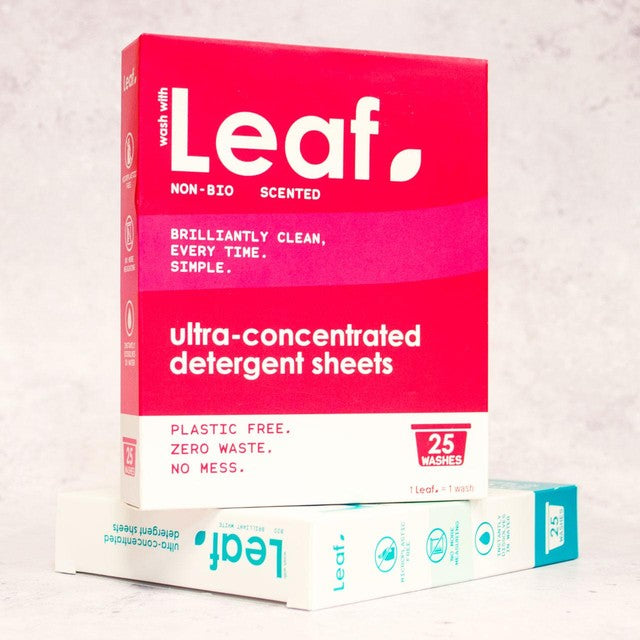 Wash with Leaf non bio laundry sheets 25 pack (British brand)