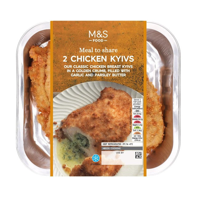 M&S chicken kyivs 320g, imported from the UK