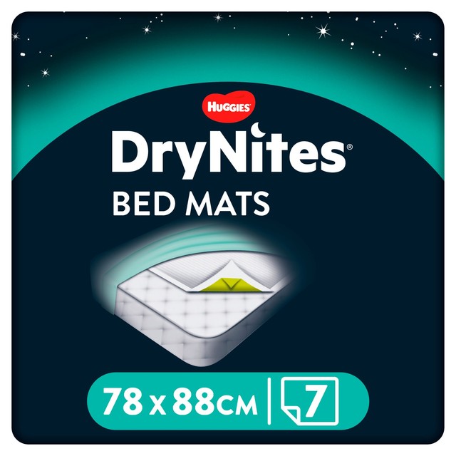 DryNites Disposable Bed Mats 7 Pack with Adhesive Strips, UK version