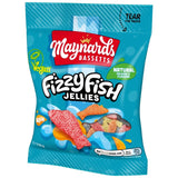 Maynards Bassetts Fizzy Fish jelly sweets 130g, imported from the UK