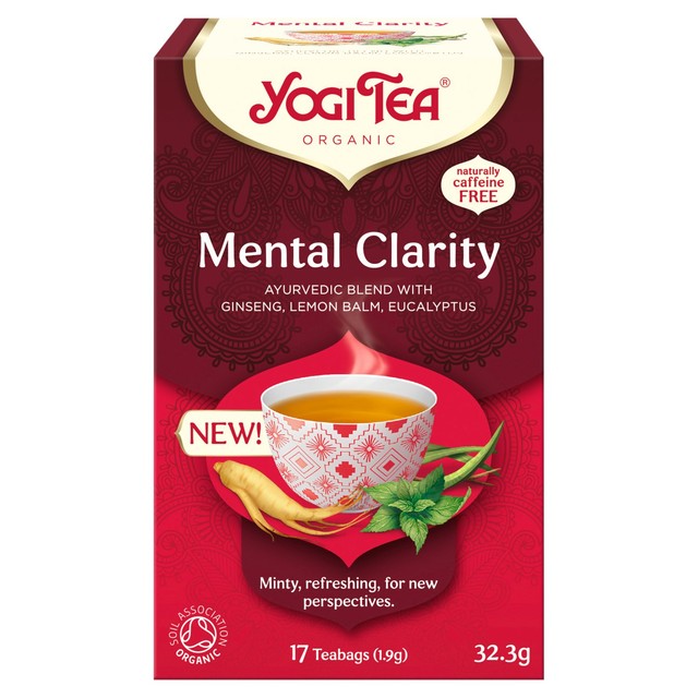 Yogi Tea Mental Clarity herbal tea blend (British brand)