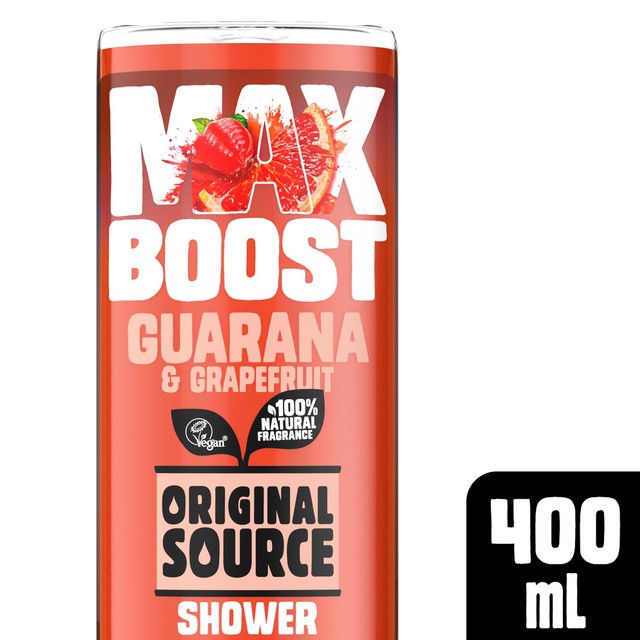 Original Source Guarana Grapefruit Shower Gel 400ml, imported from the UK