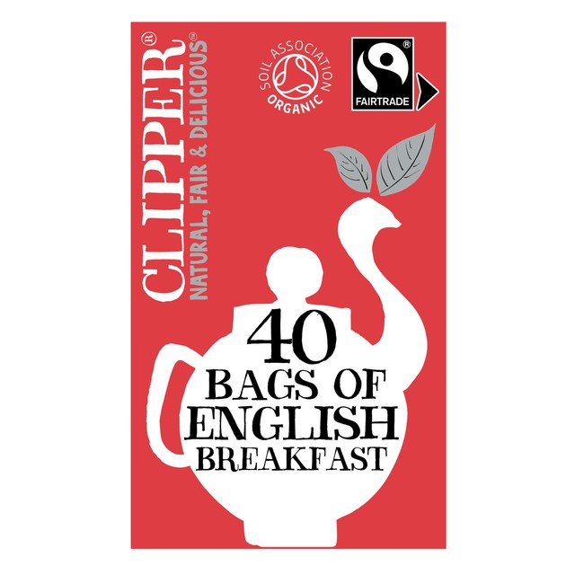 Clipper Organic English Breakfast tea bags 40 pack - British product