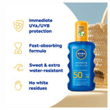 Nivea sunscreen spray SPF 50 200ml, imported from the UK