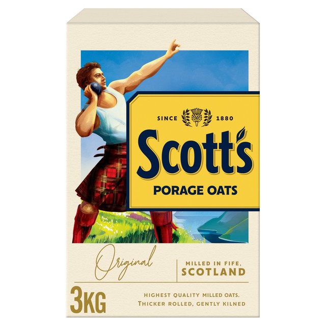 Scott's Original Porridge Oats 3kg (British brand)