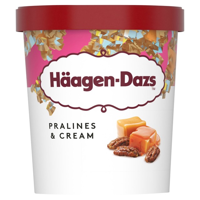 Häagen-Dazs Pralines & Cream ice cream 460ml, UK version