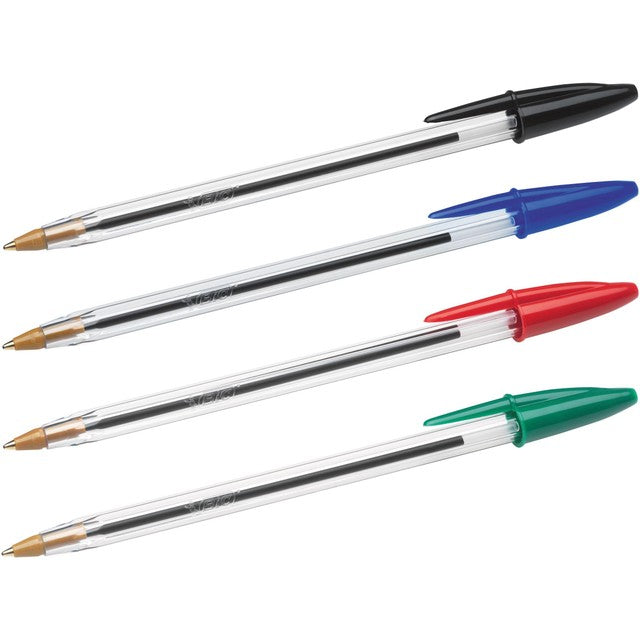 Bic Ballpoint Pens Assorted Colors Box of 4 - British product