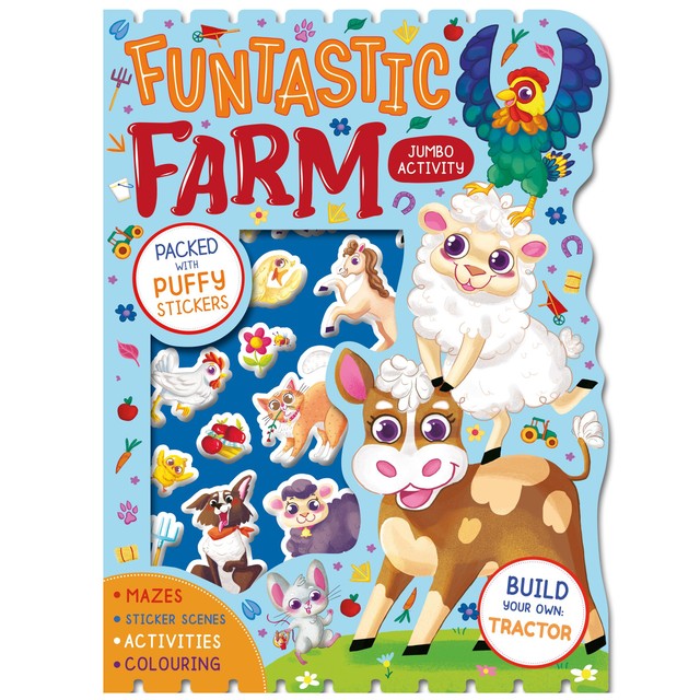 Igloo Books Funtastic Farm Jumbo Activity Book 360g, UK version