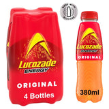 Lucozade energy drink Original 4 x 380ml, UK version