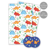 Abacus dinosaur gift wrap 50cm x 70cm with tags - British product