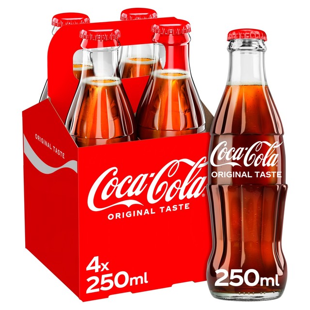 Coca-Cola Original Taste cola 4 x 250ml - British product