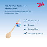 Tala waxed wooden spoon 30.5cm (British brand)