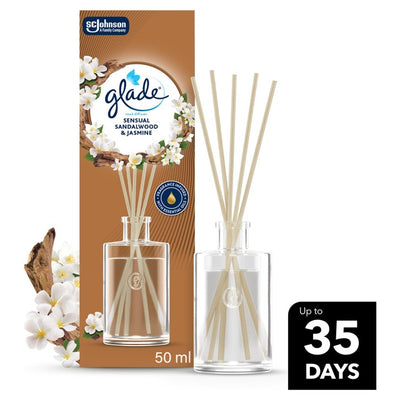 Glade Reed Diffuser Sandalwood & Jasmine Home Fragrance 50ml