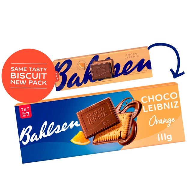 Bahlsen orange chocolate biscuits 111g - British product