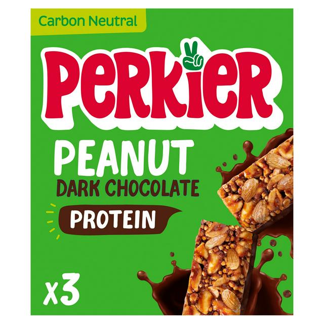 Perkier Peanut Dark Chocolate Bars 3 x 37g