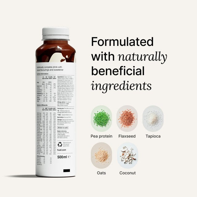 Huel RTD Chocolate meal replacement shake 4 x 500ml, UK version