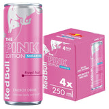 Red Bull Sugar Free Pink Edition Forest Fruits energy drink 4 x 250ml, imported from the UK
