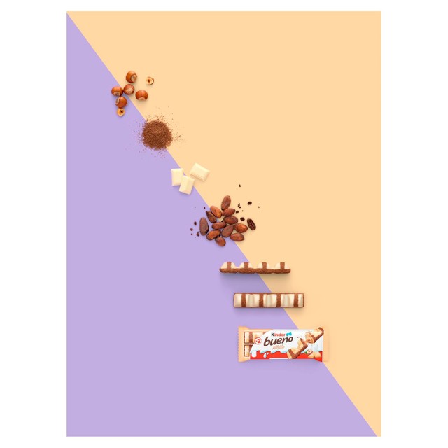 Kinder Bueno white chocolate hazelnut fingers multipack 5x39g, UK version