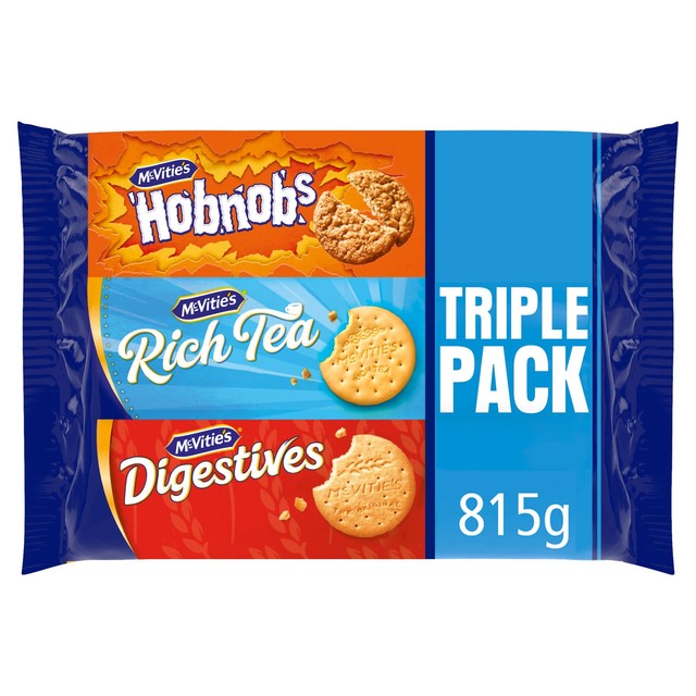 McVitie's assorted biscuits Hobnobs Rich Tea Digestives 815g, imported from the UK