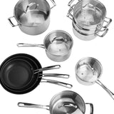 M&S stainless steel non-stick frying pan 20cm, imported from the UK