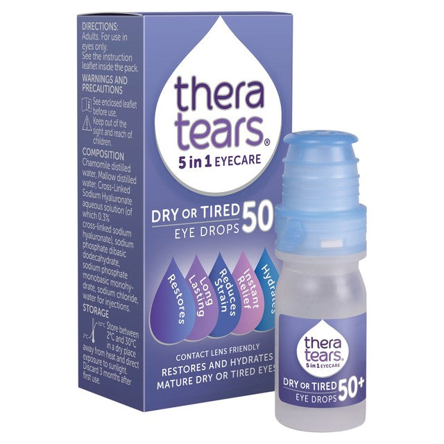 TheraTears 5 in 1 eye drops 10ml (British brand)