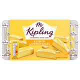 Mr Kipling lemon cake slices 8 per pack, imported from the UK