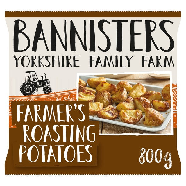 Bannisters Farm Farmers Roasting Potatoes 800g - British product