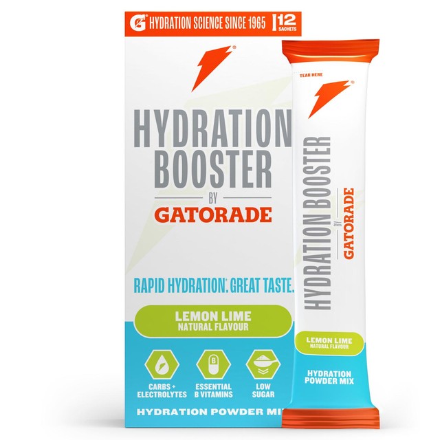 Gatorade lemon lime hydration booster drink mix powder, UK version