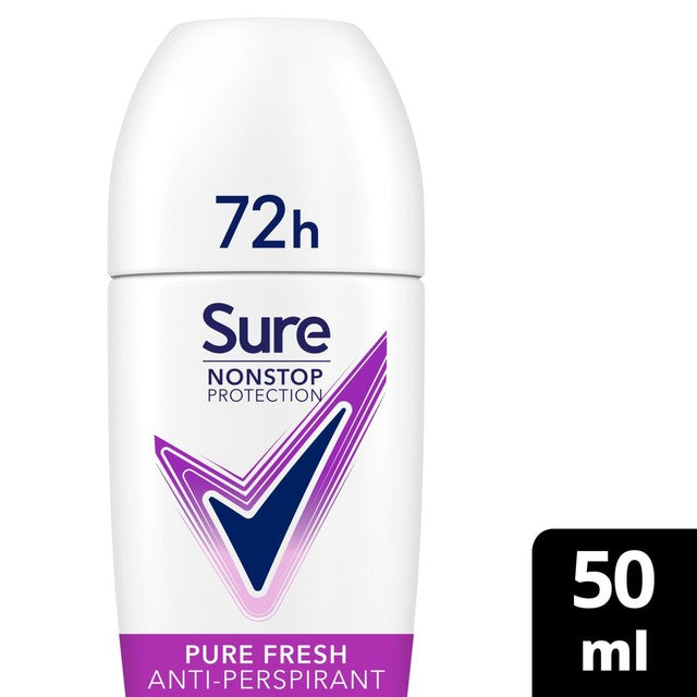 Sure Antiperspirant Deodorant Roll On Pure Fresh 50ml (British brand)