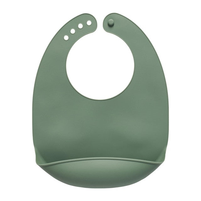 Vital Baby Nourish Bib in natural moss, 27x21cm (British brand)