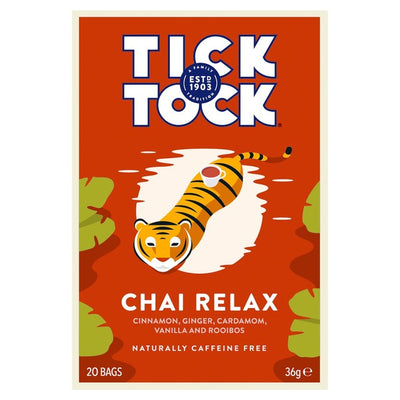 Tick Tock Wellbeing Chai Relax Urtete Poser 20 Pakk