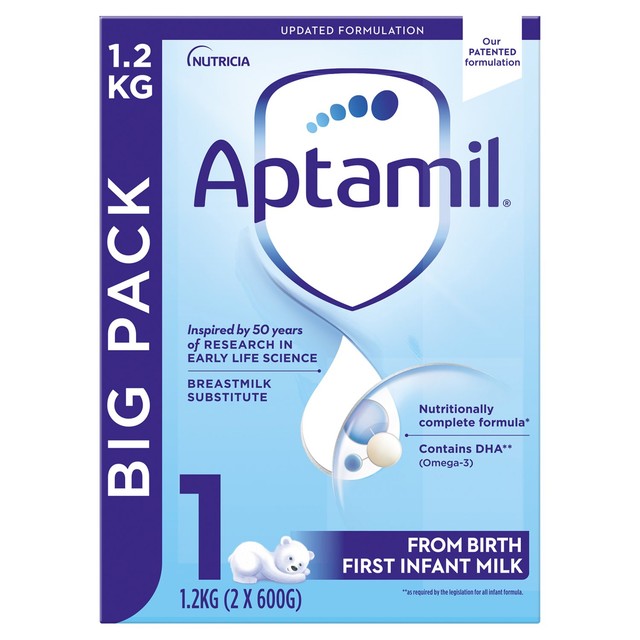 Aptamil first infant milk formula powder 1200g - British product