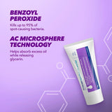 Acnecide benzoyl peroxide face wash 50ml - British product
