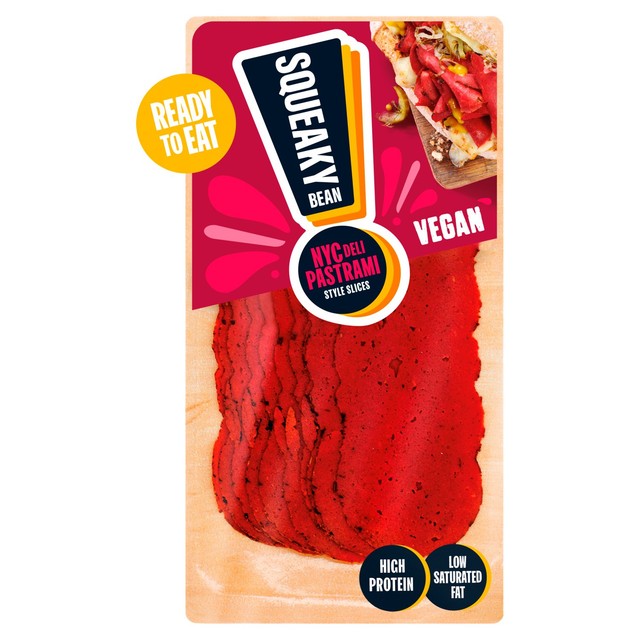 Squeaky Bean Pastrami Style Sandwich Slice 90g (British brand)