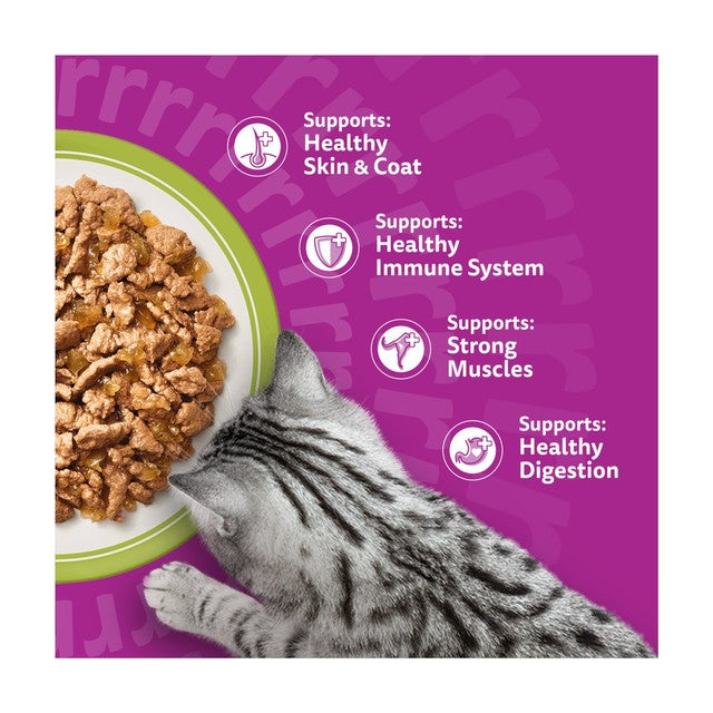 Whiskas wet cat food pouches mixed menu 12 x 85g (British brand)