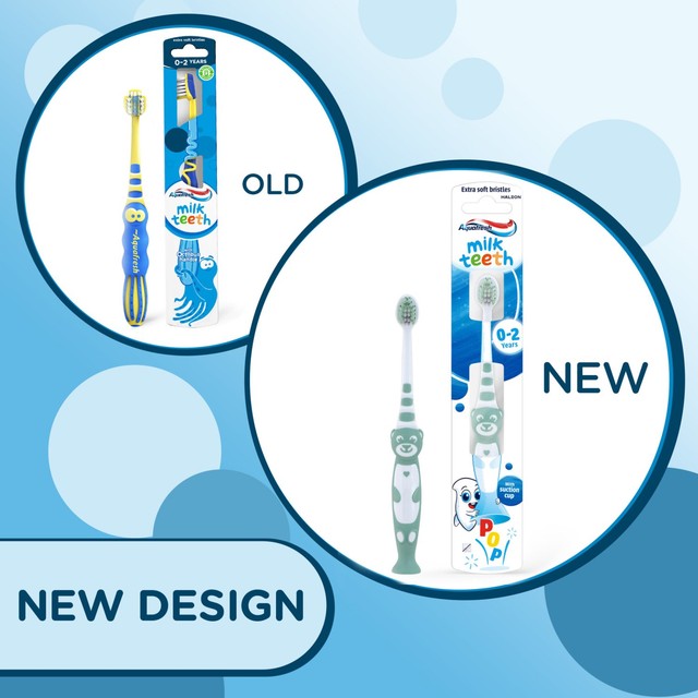 Aquafresh Milk Teeth toothbrush for 0-2 years - British product