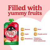 Cow & Gate banana apple strawberry kiwi baby food pouch 100g - British product