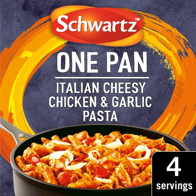 Schwartz Italian cheesy chicken and garlic pasta seasoning mix 32g (British brand)