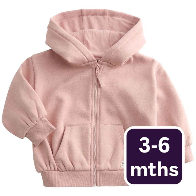 M&S baby hoodie pink 3-6 months, imported from the UK