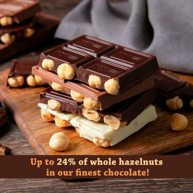Novi dark chocolate hazelnuts bar 130g - British product