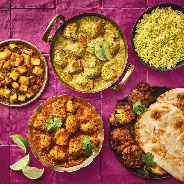 M&S Indian Favourites Takeaway Box 1.39kg, imported from the UK