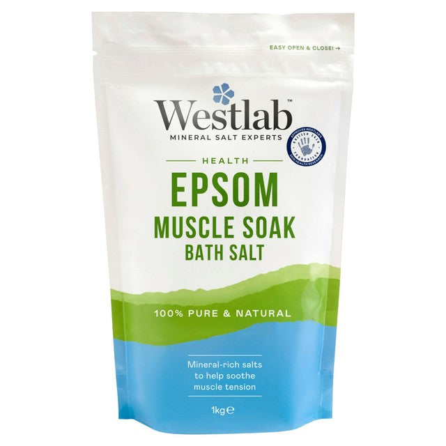 Westlab Epsom Bath Salts 1kg - British product