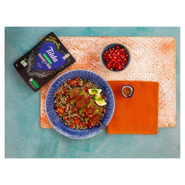 Tilda microwave wholegrain basmati and wild rice 250g (British brand)