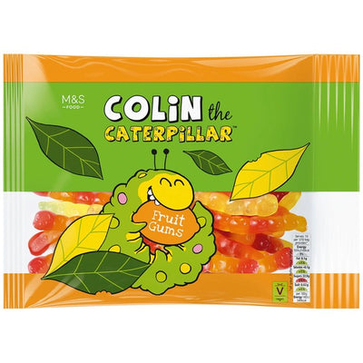 M&S Colin the Caterpillar Large Fruit Gums Chewy Sweets 400g