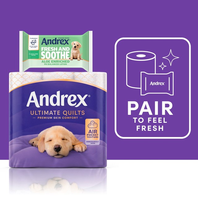 Andrex Ultimate Quilts toilet roll 4 rolls - British product