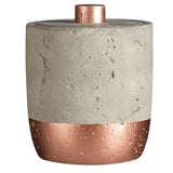 Premier Housewares Cotton Jar Copper Concrete 400ml, imported from the UK