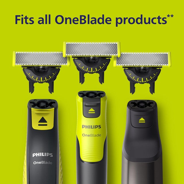 Philips OneBlade 360 face replacement blades 3 pack, imported from the UK