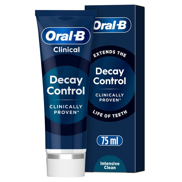 Oral-B Clinical Decay Control Intensive Clean toothpaste 75ml, imported from the UK