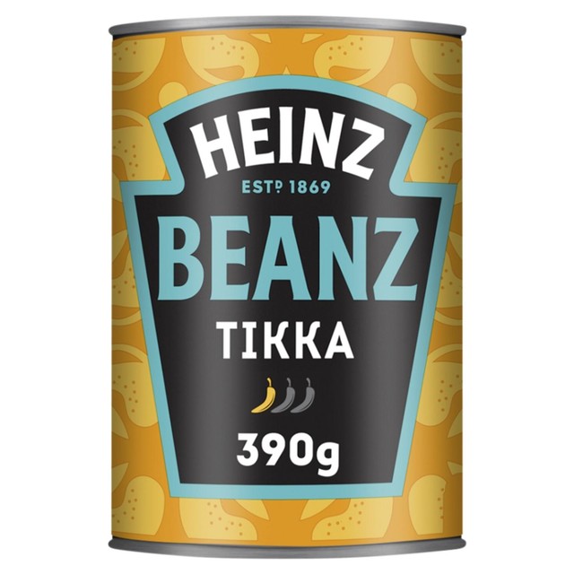 Heinz baked beans tikka masala sauce style 390g tin, UK version