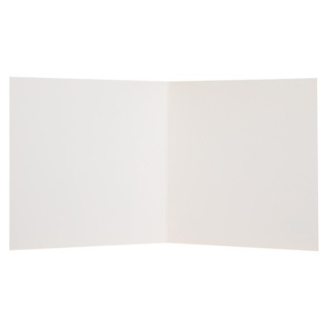 M&S blue flowers blank card 15cm x 15cm, imported from the UK